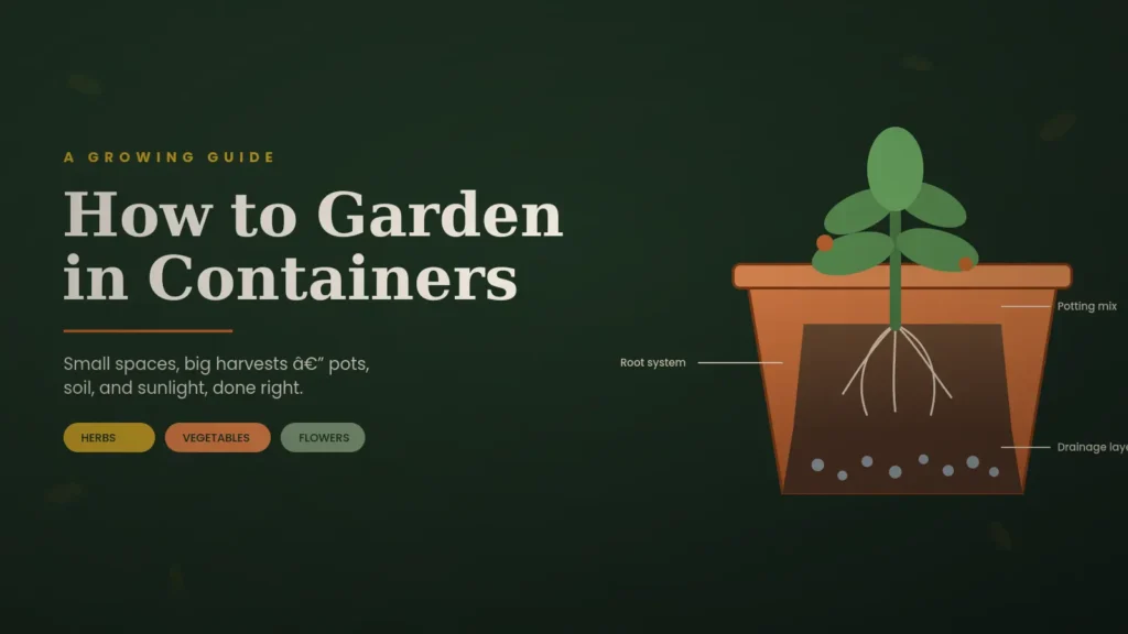 How to Garden in Containers: A Complete Guide for Small Spaces